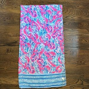 Lilly Pulitzer Pink and Blue Scarf
